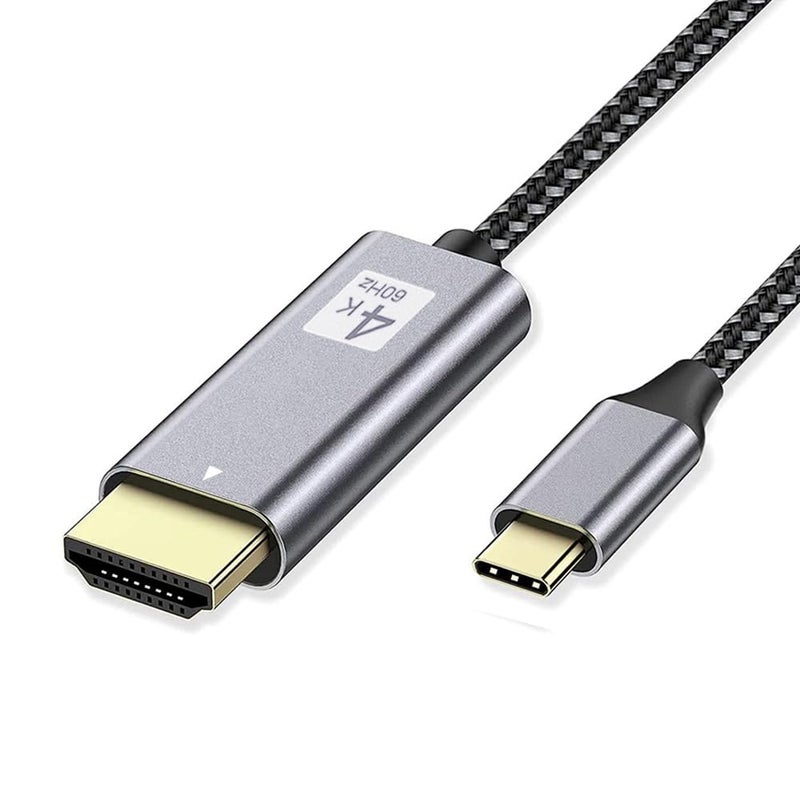 QCEs USB C to HDMI Cable, USB-C to HDMI Adapter Cable 6Ft 4K60Hz Video Output to TV/Monitor/Mini Projector, Thunderbolt 4 to HDMI Compatible with iPhone 17 16 15, MacBook Pro, iPad, Galaxy S24 - Image 1